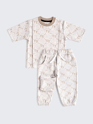 Unisex Co - ord Set with Detachable Pouch - Kidulan