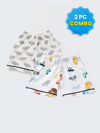 Printed Shorts - 2 Pc Combo