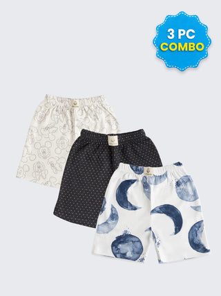3 Pc Unisex Combo Shorts 2–3 Years