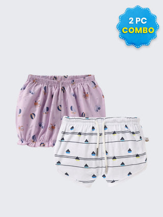 2 Pc Shorts Combo 3-6 Months