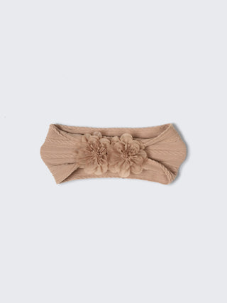 Floral Baby Headband (Pack of 2 – Nude Beige & Soft Ivory) - Kidulan