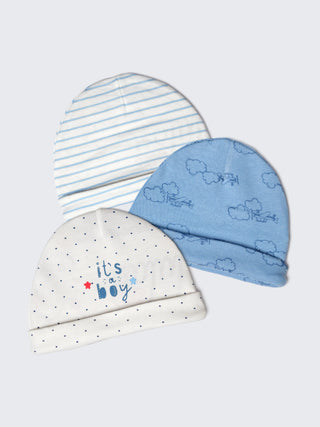 Newborn baby caps – Pack of 3 - Kidulan
