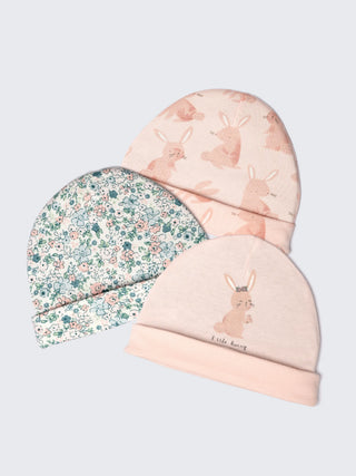 Newborn baby caps – Pack of 3 - Kidulan