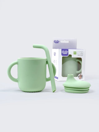 Silicone Training Sippy Cup with Straw & Handles - Kidulan
