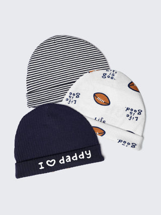 Newborn baby caps – Pack of 3 - Kidulan
