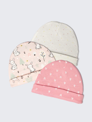 Newborn baby caps – Pack of 3 - Kidulan