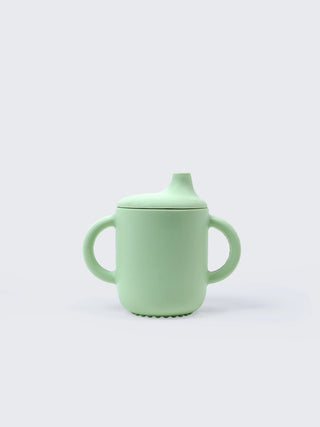 Silicone Training Sippy Cup with Straw & Handles - Kidulan