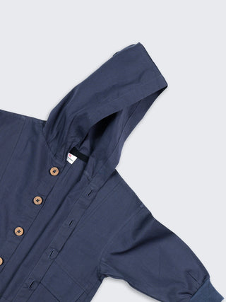 Boys Hooded Button Shirt – Classic Style - Kidulan