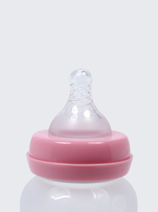 3 in 1 BPA Free Silicone Baby Feeding Bottle - Pink - Kidulan