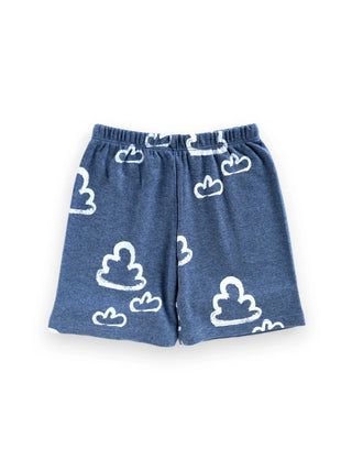 Cloud Print Unisex T-Shirt & Shorts Set for Babies - Kidulan