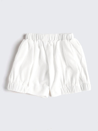 Baby Girl Modern Top & White Shorts Set - Kidulan