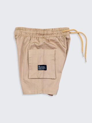 Boys Beige Cargo Pocket Shorts - Kidulan