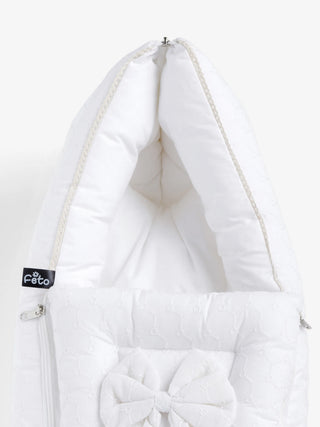 Elegant White Baby Carry Nest - Perfect for Special Occasions - Kidulan