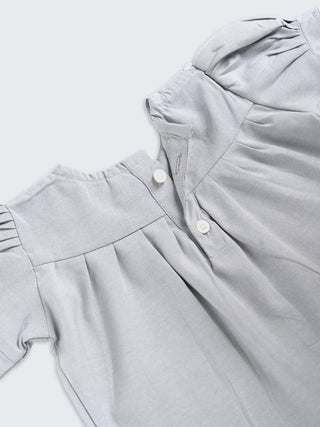 Floral Embroidered Top & Skirt Set for Baby Girls - Kidulan