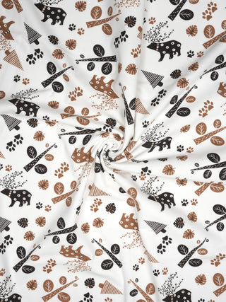 Forest Print Baby Diaper Changing Mat – Soft & Waterproof - Kidulan