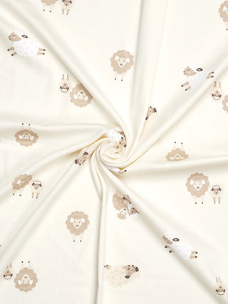Sheep Print Hooded Towel for Babies - Kidulan