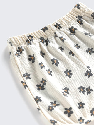 Kimono Style - Floral Wrap Top & Shorts For Baby Girls - Kidulan