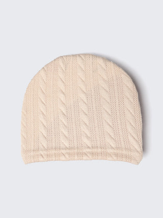 Soft Knit Turban Cap for Babies – Pink & Cream (2 - Piece Set) - Kidulan