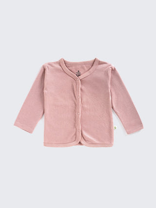 Soft Pink Unisex Full Sleeve Tee & Pant Set - Kidulan