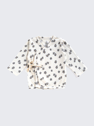 Kimono Style - Floral Wrap Top & Shorts For Baby Girls - Kidulan
