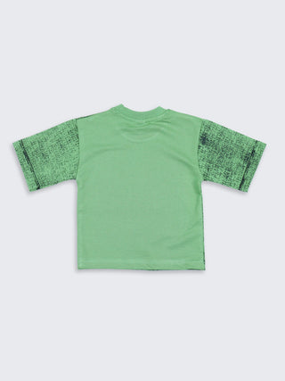 All - Over Denim Print T-Shirt - Kidulan