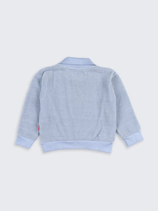 Boys Collar Zip - Up Sweatshirt - Kidulan