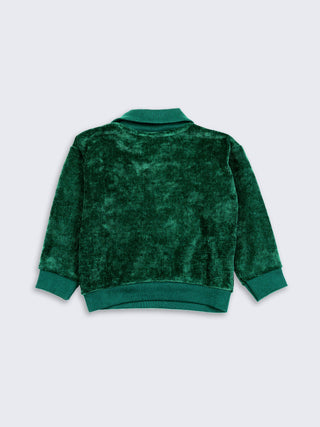 Boys Collar Zip - Up Sweatshirt - Kidulan