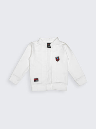 Classic Shield Jacket Set – White & Black - Kidulan