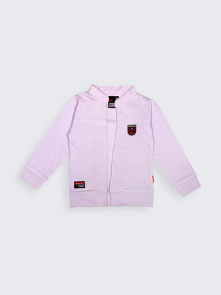 Lilac Varsity Jacket with BETR Graphic Tee - Kidulan