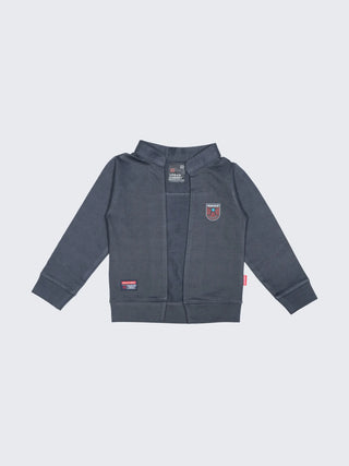 Navy Blue Jacket & Tee Layered Outfit - Kidulan
