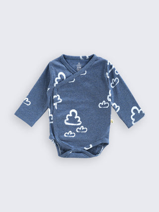 Cloud Print Full Sleeve Kimono Bodysuit - Kidulan
