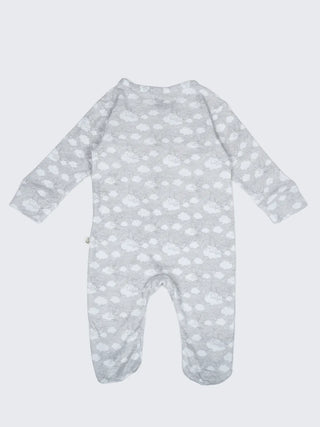 Dumbo Cloud Footed Full Sleeve Sleepsuit for Newborn Babies - Kidulan