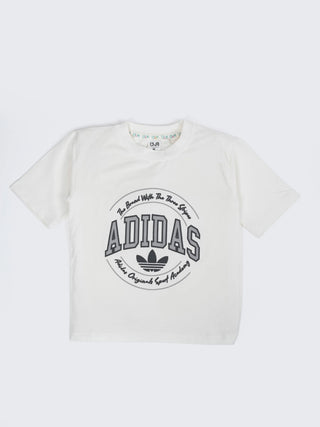 Boys White Graphic Printed T-Shirt & Shorts Co-ord Set - Kidulan