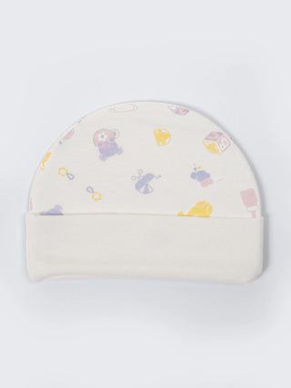 Newborn Cap, Mittens & Booties Set – Essentials Print - Kidulan
