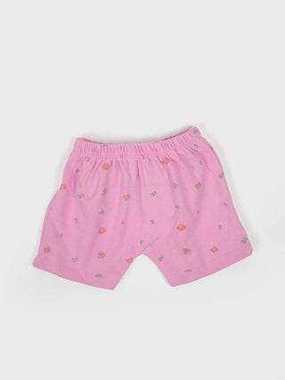 Baby Pink Floral Jabla & Shorts Set - Kidulan