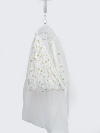 Twill Print Baby Cradle Cloth with Net - Airplane - Kidulan