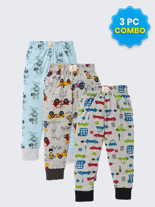 3 Pc Pajama Pants Combo 3-4 Years
