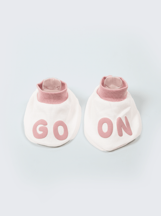 Newborn Cap, Mittens & Booties Set – Pink Checker - Kidulan