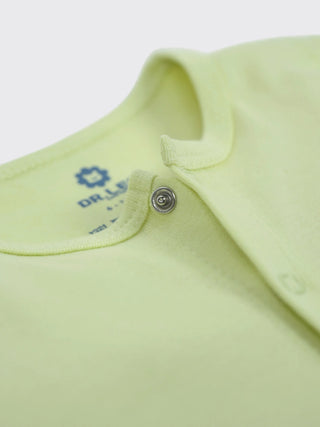 Unisex Baby Solid Sleepsuit Light Green - Kidulan