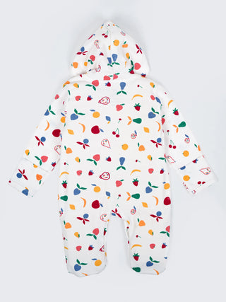 Unisex Baby Printed Hooded Sleepsuit - Kidulan