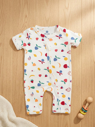 Unisex Printed Baby Jumpsuit - Kidulan