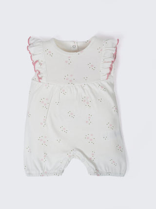 Baby Girls Star Print Ruffle Romper - Kidulan