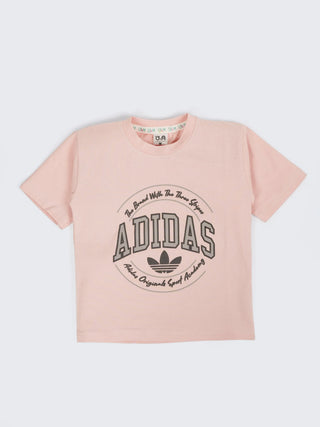 Boys Peach Graphic Printed T-Shirt & Shorts Co-ord Set - Kidulan