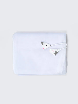 Twill Print Baby Cradle Cloth with Net - Moon & Stars - Kidulan