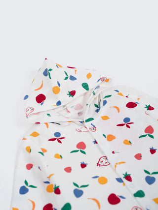 Unisex Baby Printed Hooded Sleepsuit - Kidulan