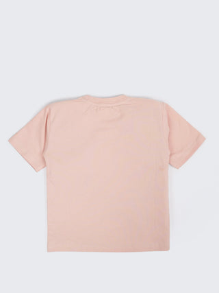 Boys Peach Graphic Printed T-Shirt & Shorts Co-ord Set - Kidulan