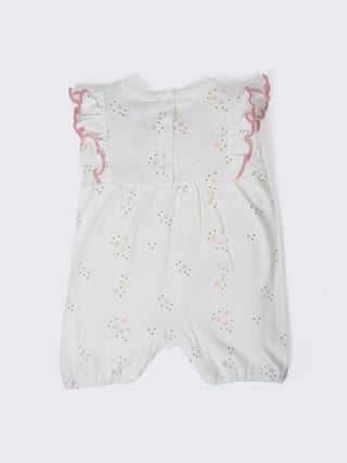 Baby Girls Star Print Ruffle Romper - Kidulan