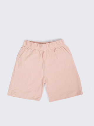 Boys Peach Graphic Printed T-Shirt & Shorts Co-ord Set - Kidulan