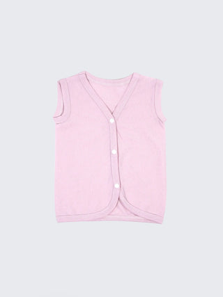 Baby Sleeveless Jabla 2 Piece Combo - Pink & Brown - Kidulan