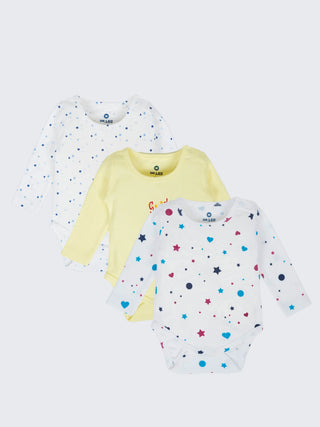 Baby Bodysuit 3 Piece Combo - New Born - Kidulan